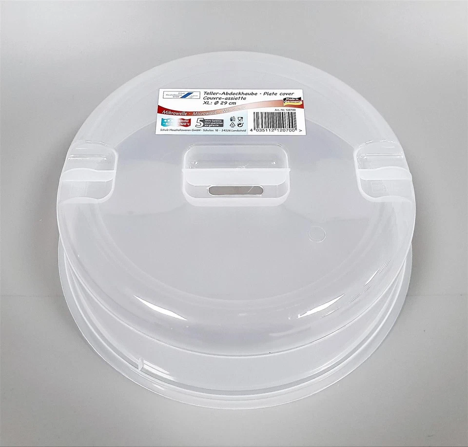Mikrowellen Abdeckhaube XL ca. 29 x 8,5cm Kunststoff transparent Haushalt Gastro - Bild 1 von 1