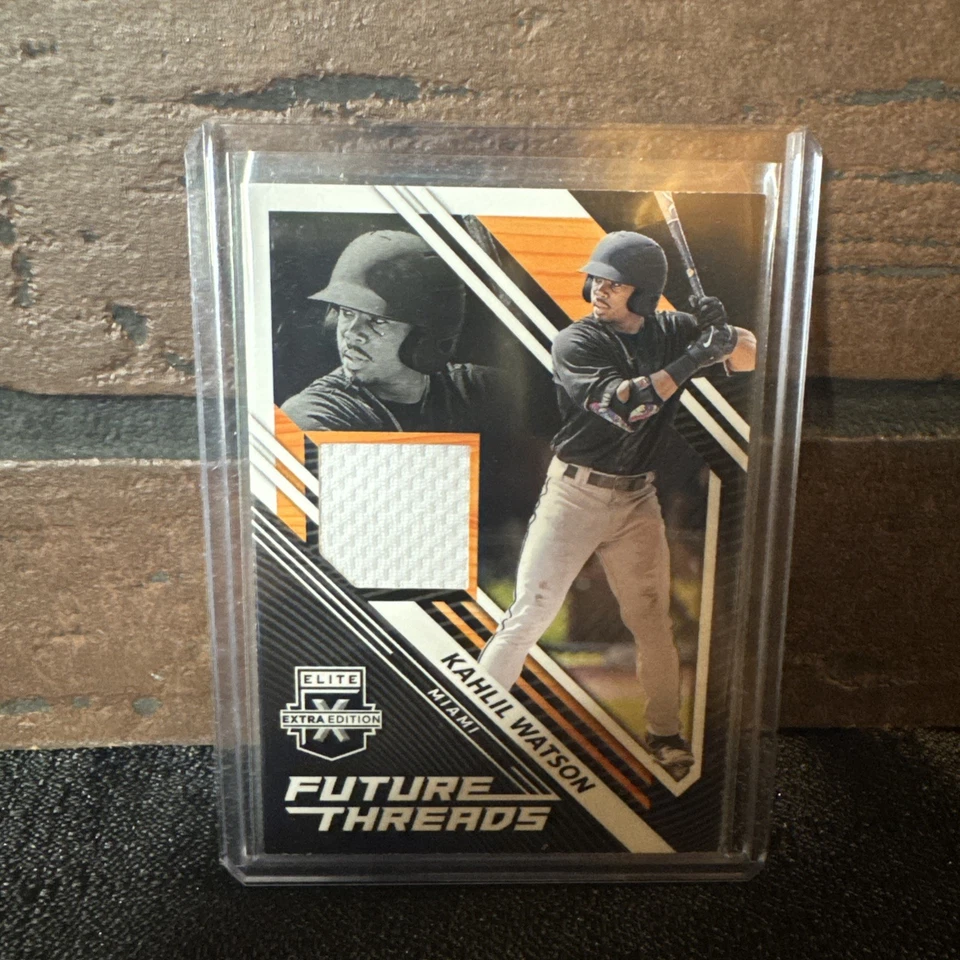 2021 ELITE EXTRA EDITION - KAHLIL WATSON - FUTURE THREADS - PATCH - FT-KW Marlin - Image 1 of 3