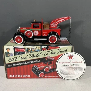 Texaco 1928 Ford Model A Tow Truck Bank Diecast Modell #34 Maßstab 1:25 2017 - Bild 1 von 18