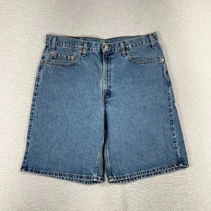 Vintage Levi's 550 Relaxed Baggy Fit 90s Light Wash Shorts Mens Size 38 (W36x9) - Picture 1 of 9