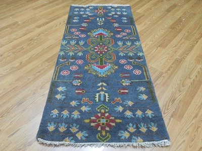 Alfombra turca Oushak anudada a mano, alfombra contemporánea bohemia Oushak 2,7x6 pies Foto 1 de 4