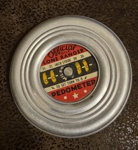 Vintage Official Lone Ranger Pedometer 1948 Cheerios Cereal Premium Aluminium - Bild 1 von 5