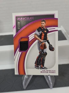 2022 IMMACULATE BUSTER POSEY Purple Orange Black Patch /10 Giants San Francisco  - Bild 1 von 13