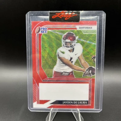 Jayden De Laura 2022 Leaf Pro Set 1/1 Pre Production Proof Red Wave  - Image 1 of 2