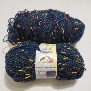 Lote de hilo TLC Wiggles color 699 azul marino acrílico azul - Imagen 1 de 6