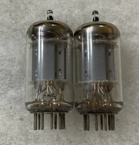 Telefunken 12au7 ecc82 Tested Smooth Plates Copper Rods RARE Matched Pair - Picture 1 of 9