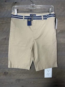 POLO Ralph Lauren Shorts Boys 16 Chino Khaki With Belt. NWT - Picture 1 of 4