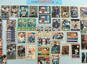 1985+ Rookie WARREN MOON Vintage-Base-SP Lot x 63 | Houston Oilers | HOF Batch - Picture 1 of 12