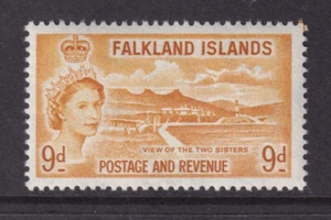 Falklandinseln 1955 QEII 9d SG191 UM postfrisch - Bild 1 von 2