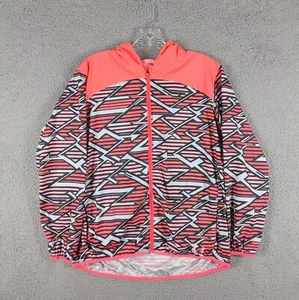 Under Armour Jacket Girls Youth XL Pink Geometric Windbreaker Travel Camping - Picture 1 of 9
