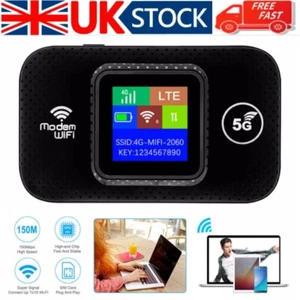 300Mbps Portable 5G LTE Wireless WiFi Router Mobile Broadband LED MIFI Hotspots - Picture 1 of 11