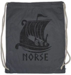 VIKING SHIP VII Turnbeutel Boat Dragon Vikings Norse Norsemen Odin Valhalla - Picture 1 of 1