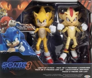 🔥 Sonic the Hedgehog 3 Light-Up Action Figure - 2pk 🔥 - Picture 1 of 1