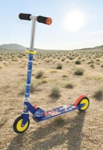 Scooter Sónico Plegable en Línea Niños Niños Exterior Empuje Scooter Azul Edad 5+ Nuevo - Imagen 1 de 9