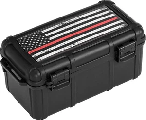 Humidor de cigarros de viaje Cigar Caddy para 15 cigarros, bombero en honor - Imagen 1 de 7