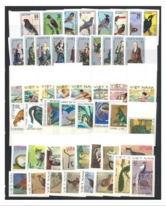 VIETNAM 6 Complete Sets of Imperf Stamps (50 Values) High Cat. Value Mint MUH #4 - Picture 1 of 1