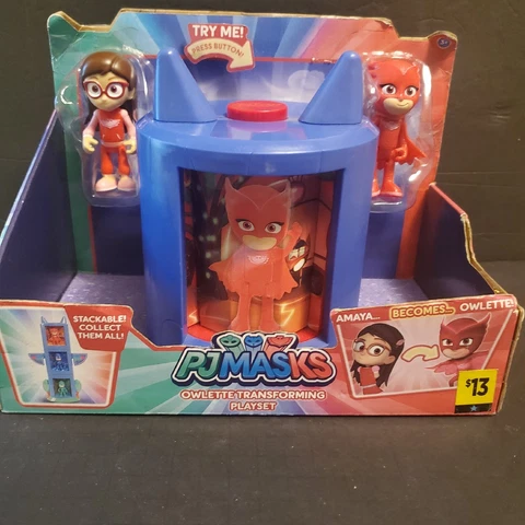 PJ Masks Amaya Becomes Owlette Transformation Playset & Pop Up Elevator Cover
