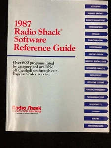 1987 RADIO SHACK COMPUTER CENTER SOFTWARE REFERENZHANDBUCH, SEITEN, NR. RSC-18 - Bild 1 von 3