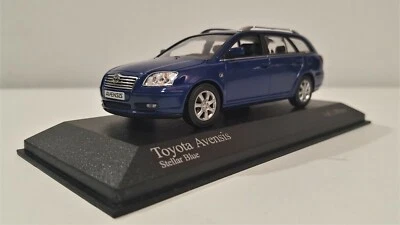 TOYOTA AVENSIS SW 2002 STELLAR BLUE - 1/1200 pcs - MINICHAMPS 1/43 - COME NUOVA - Immagine 1 di 4