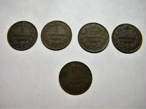 REGNO D'ITALIA   LIRE  2.cemt. 1900-1905-1906-1867 - Foto 1 di 2