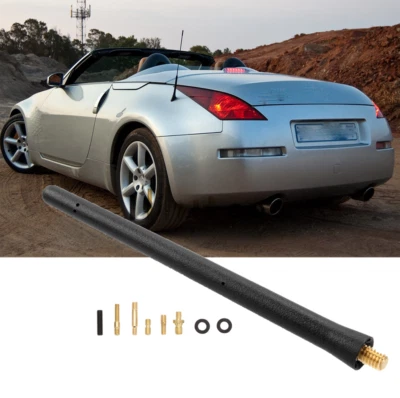 US 7''/23cm Short Black Antenna Mast Power Radio AM/FM For NISSAN 350Z 2003-2009 - Image 1 of 4