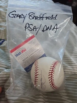 Gary Sheffield Signed Auto Rawlings MLB Baseball PSA COA - Image 1 of 3