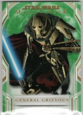 Star Wars 2018 Topps Masterwork verde base paralela 13 general grave 91/99 Foto 1 de 2
