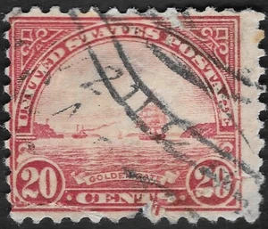 USA 1923 #567 20c carmine rose Golden Gate used (KBX) - Picture 1 of 1