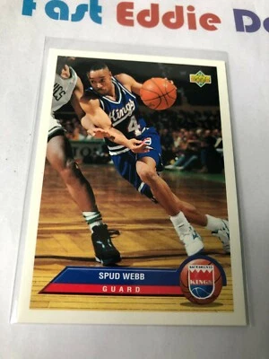 1993 UPPER DECK NBA BASKETBALL SPUD WEBB MCDONALD'S INSERT CARD P35 KINGS - Image 1 of 2