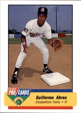 1994 Elizabethton Twins Fleer/ProCards #3737 Guillermo Abreu Dominican Republic 