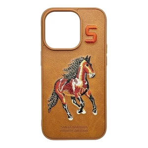 Polo Santa Barbara Club Leather Iphone Case 15 pro max (With Embroided Logo) - Picture 1 of 2