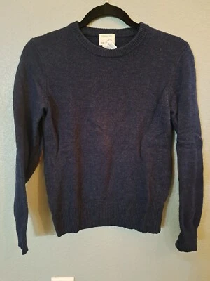Suéter Vintage Crewcuts Mezcla Lana con Coderas de Cuero Sintético Azul Marino Niños 14 Foto 1 de 4