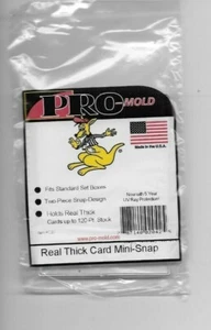 20 PC20 REAL THICK MINI SNAP TITE CARD HOLDERS 120pt STOCK FREE SHIPPING - Picture 1 of 2