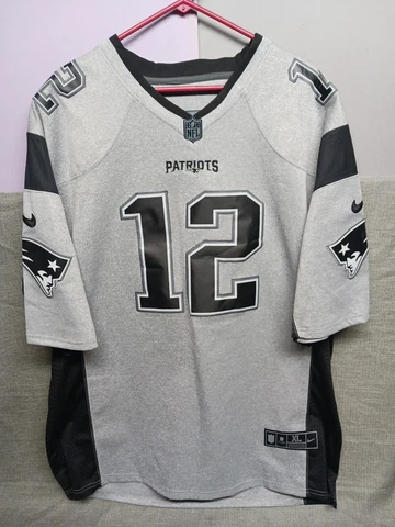 Nike On Field NFL Tom Brady #12 New England Patriots Jersey Mens XL Read Cover