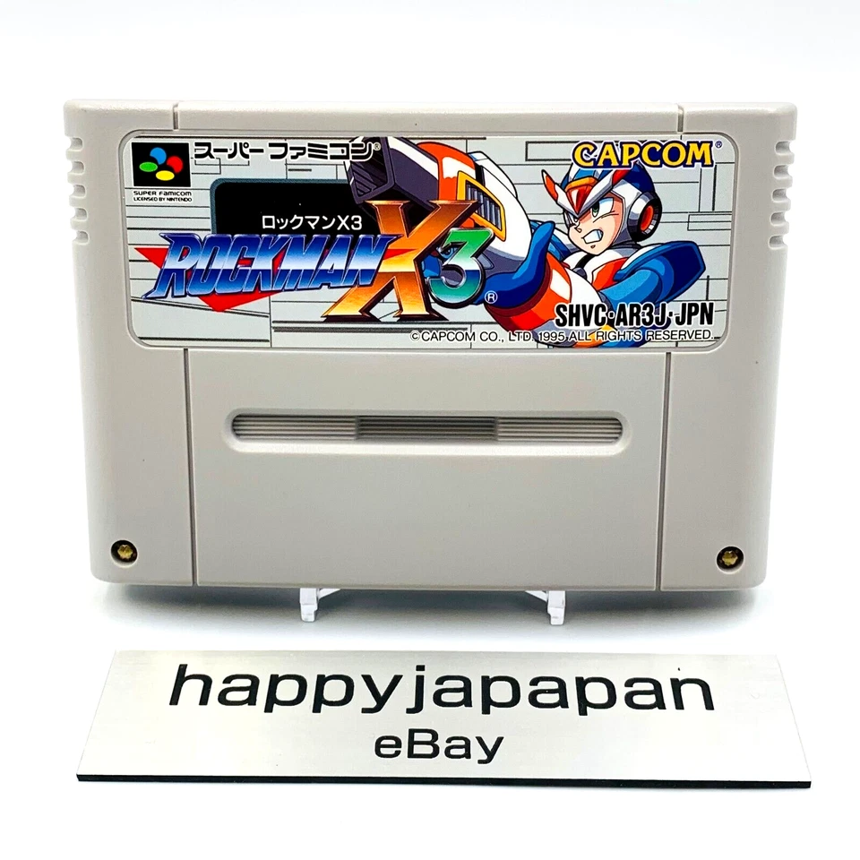 Nintendo Super Famicom Video Games Rockman X3 Megaman SFC SNES Japanese - Image 1 of 1