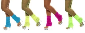 Ladies Leg warmers Neon Halloween Fancy Dress Accessories Winter Special Colors - Bild 1 von 5