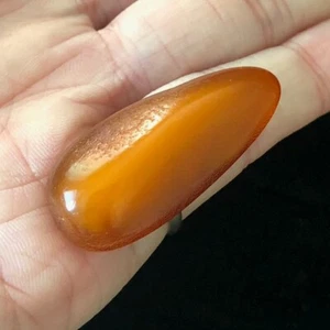 European Poland Natural Baltic Amber Ring, 6.6 gram, Size 6 (adjustable) - Picture 1 of 6