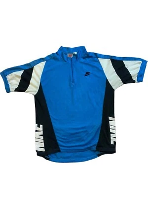 Nike Mens Size M. Blue/White/Black Cycling Jersey - Image 1 of 4