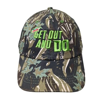 Шляпа с ремешком Mountain Dew Get Out and Do камуфляжная один размер регулируемая - Изображение 1 из 4