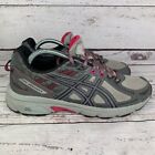 Asics Womens Gel Venture 6 T7G6N Gray Low Top Lace Up Running Shoes Size 9.5