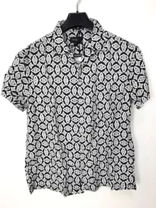 KHUJO Herren Hemd T-Shirt Modell: Daniele Schwarz/Weis M - Bild 1 von 2
