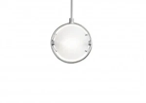 Lampadario Moderno vintage In Metallo Laccato Grigio 1 Luce orientabile Vetro - Foto 1 di 6