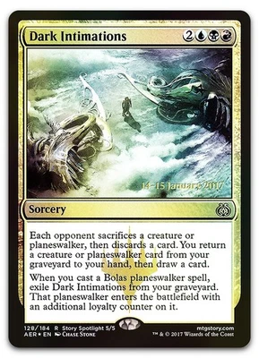 Dark Intimations #128 (Foil) (NM) Prerelease Cards PRE Magic MTG - Image 1 of 2