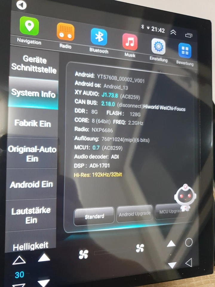 Android Autoradio 8 Gb Ram , 128Gb Rom , 9 Zoll , DSP und 4G Karte - Bild 1 von 4