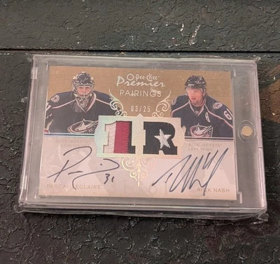 Rick Nash 2007 O-Pee-Chee Premier Signatures /25 #PC-NB STAR Patch On Card Auto - Image 1 of 2