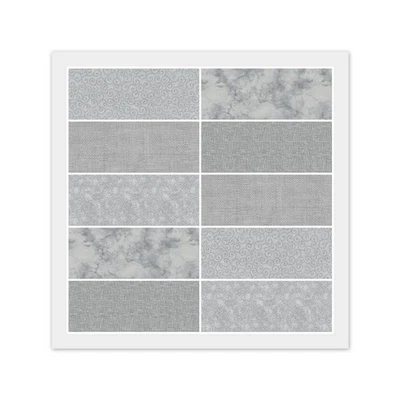 GRAY 100% Quilting Cotton Fabric - 10 FAT QUARTERS or 20 Strip JELLY ROLL, Dups - Image 1 of 4