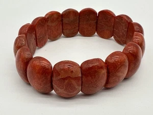 Vintage Sponge Coral Stretch Bracelet - Picture 1 of 5