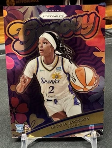 Rickea Jackson RC 2024 Panini WNBA Prizm Groovy Rookie SP #14 Los Angeles Sparks - Picture 1 of 2