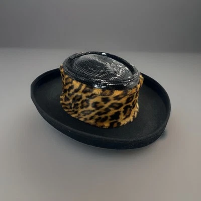 Sombrero de Vaquero Negro Vintage Whittall & Shon Único Adornado 100% Lana Doeskin  Foto 1 de 4