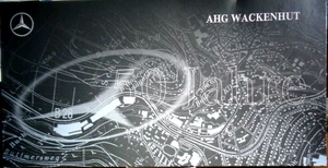 Herpa Mercedes-Benz -Set-Actros - Euro-Koffer  "50 Jahre AHG Wackenhut" -NEU-OVP - Bild 1 von 7